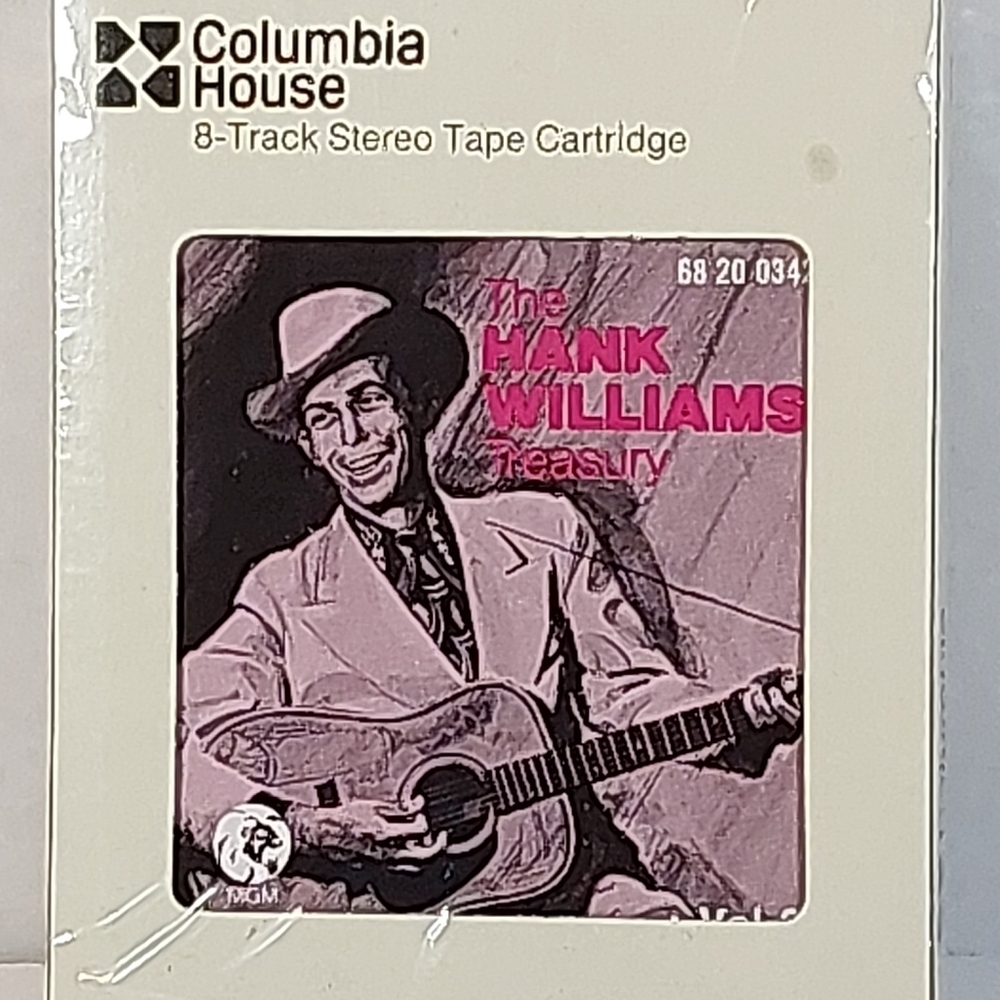 Columbia House 8-Track Tape by Hank Williams Treasury